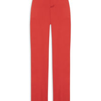 Calça Feminina Reta - Vermelho