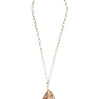Colar Feminino Longo Maxi Búzio - Dourado