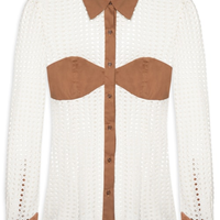 Camisa Feminina Manga Longa Lívia - Off White