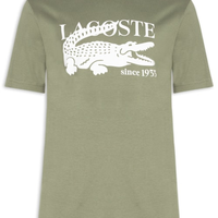 Camiseta Masculina Classic Fit Estampa Crocodilo - Verde