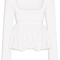 Blusa Feminina Balonê - Branco