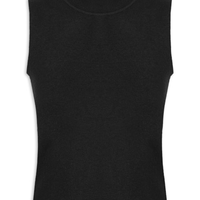 Blusa Feminina Tricot Sem Manga - Preto