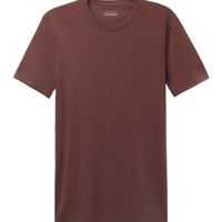 Camiseta Em Algodão Supima Elástico - Marrom