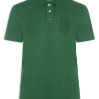 Polo Masculina Stone Manga Curta Colors - Verde