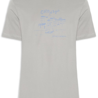 Camiseta Masculina Estampada Côte D'Azur - Cinza