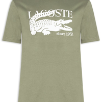 Camiseta Masculina Classic Fit Estampa Crocodilo - Verde