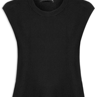 Regata Feminina Em Tricot - Preto