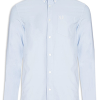 Camisa Masculina Oxford - Azul