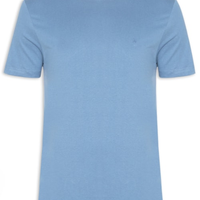 Camiseta Masculina Básica Gola Careca - Azul