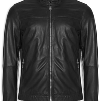 Jaqueta Masculina De Couro - Preto