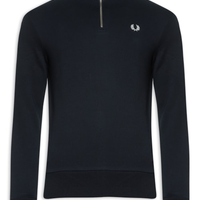 Blusa Masculina Moletom Half Zip - Azul