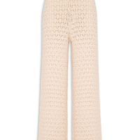 Calça Feminina Tricot Reta - Bege