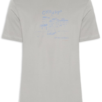 Camiseta Masculina Estampada Côte D'Azur - Cinza