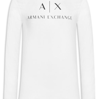 Camiseta Masculina Manga Longa Slim Fit AX - Branco