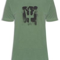 Camiseta Masculina Manga Curta Stone Tridente Brush - Verde