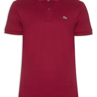 Polo Masculina Regular Fit Em Algodão Pima - Vermelho