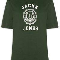 Camiseta Masculina Wide Fit Estampada - Verde