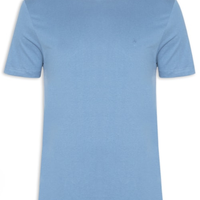 Camiseta Masculina Básica Gola Careca - Azul