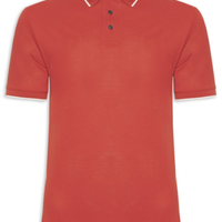 Polo Masculina EA Relevo Gola - Vermelho