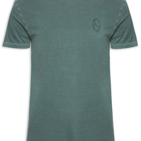 Camiseta Masculina Estampada Carimbo Peito - Verde