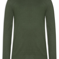 Suéter Masculino Gola Redonda Casual - Verde