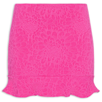 Saia Textura Flor - Rosa