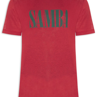 Camiseta Masculina Manga Curta Gola Careca Samba Light Linen - Vermelho