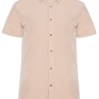 Camisa Masculina Básica - Bege