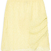 Saia Curta Texturizada - Amarelo