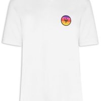 Camiseta Masculina Tridente Sunset Manga Curta - Branco