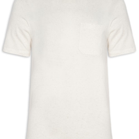 Camiseta Masculina Estampa Concha - Off White