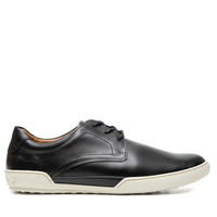 Tênis Masculino Casual Em Couro - Preto