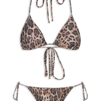 Conjunto Biquíni Cortininha - Animal Print