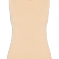 Regata Feminina Tricot Básica - Bege