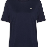 Camiseta Feminina Relaxed Fit Algodão Pima - Azul