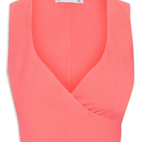 Blusa Feminina Transpasse Em Crepe - Rosa