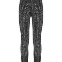 Calça Feminina Legging Meia Sitr-Up - Preto