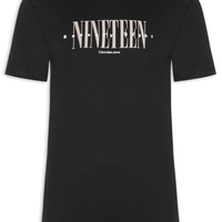 Camiseta Masculina Logo Nineteen - Preto