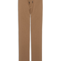Calça Masculina Casual Cós Elástico Slim - Bege
