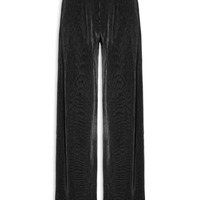 Calça Feminina Pantalona Plissada - Preto