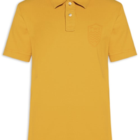 Polo Masculina Manga Curta Stone Colors - Amarelo