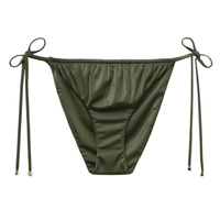 Calcinha De Biquíni Shiny Satin - Verde