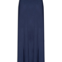 Saia Feminina Longa Evasê - Azul