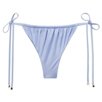 Calcinha De Biquíni Fio Dental Shiny Satin - Azul