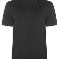 Polo Masculina Regular Fit Básica Hidden Em Algodão - Preto