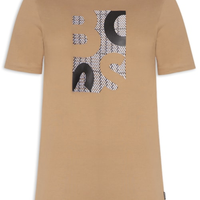 Camiseta Masculina Manga Curta H-Thompson - Bege
