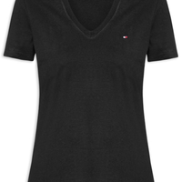 Camiseta Feminina Heritage V Neck Tee - Preto