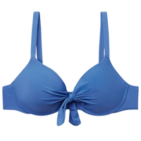 Parte De Cima De Biquíni Push-Up Indonésia - Azul