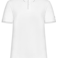 Polo Masculina Em Algodão - Branco