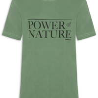 Camiseta Masculina Manga Curta Gola Careca Stone Power Of Nature - Verde